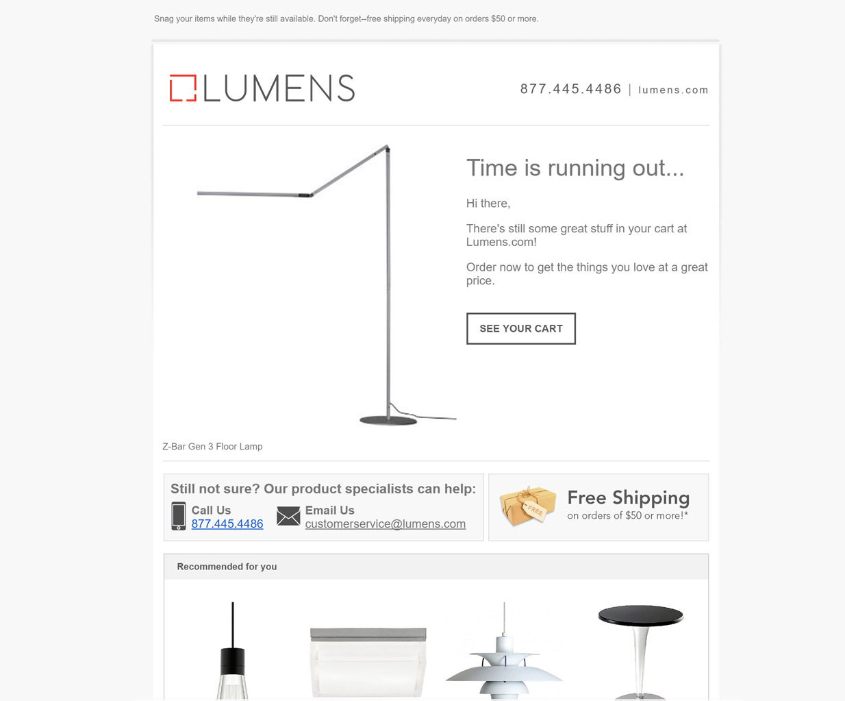 Lumens Remarketing Email